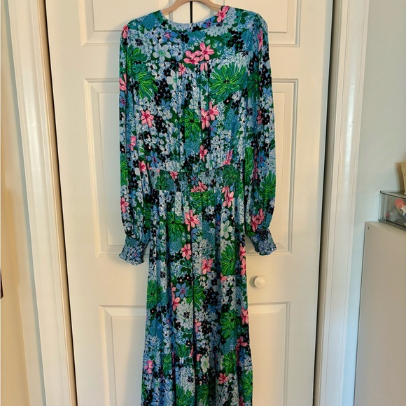 NEW Lilly Pulitzer Floral Midi Dress - Picture 6 of 10